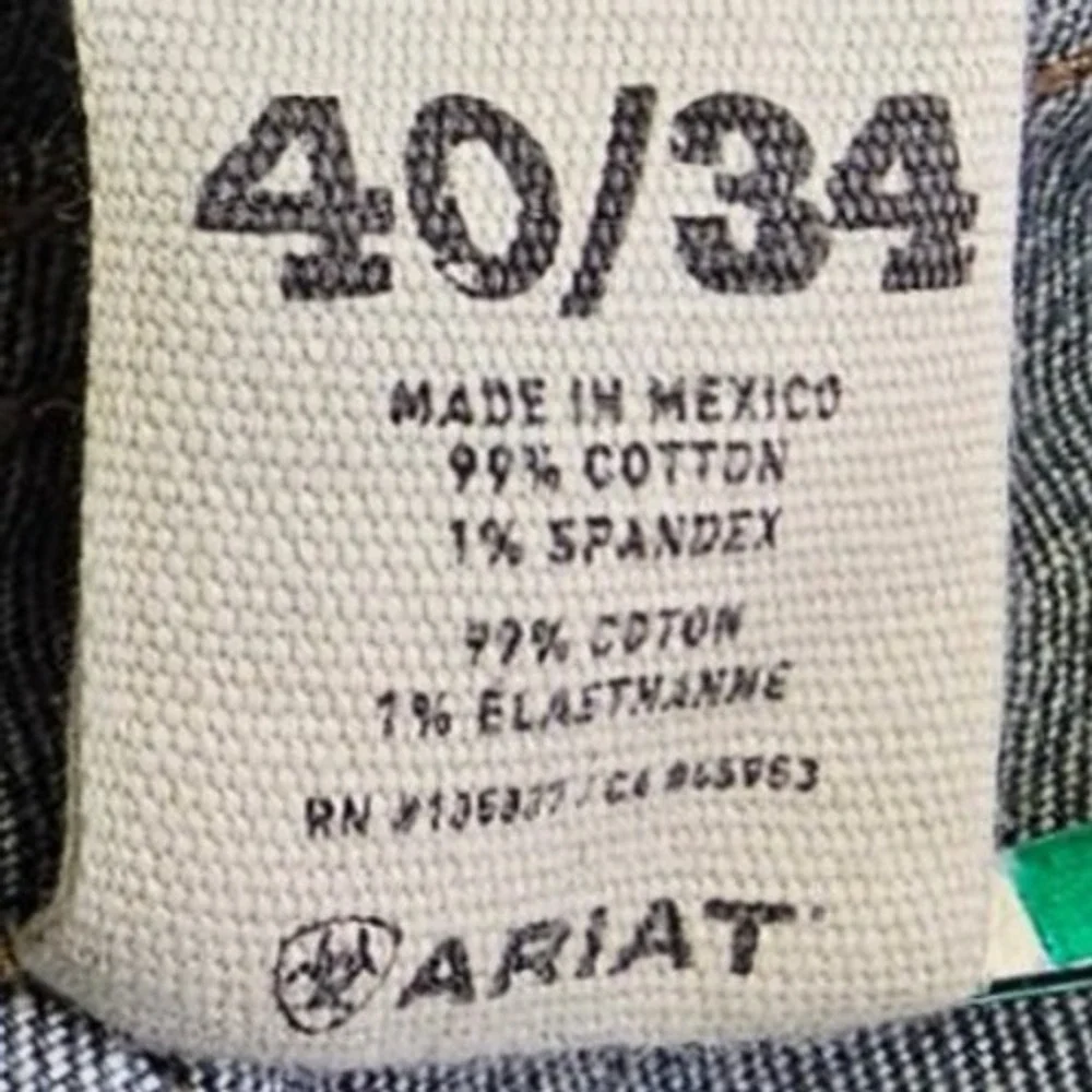 Ariat M2 Relaxed Boot Jeans Mens 40x34 Medium Wash Denim‎ Straight Leg - Picture 4 of 14